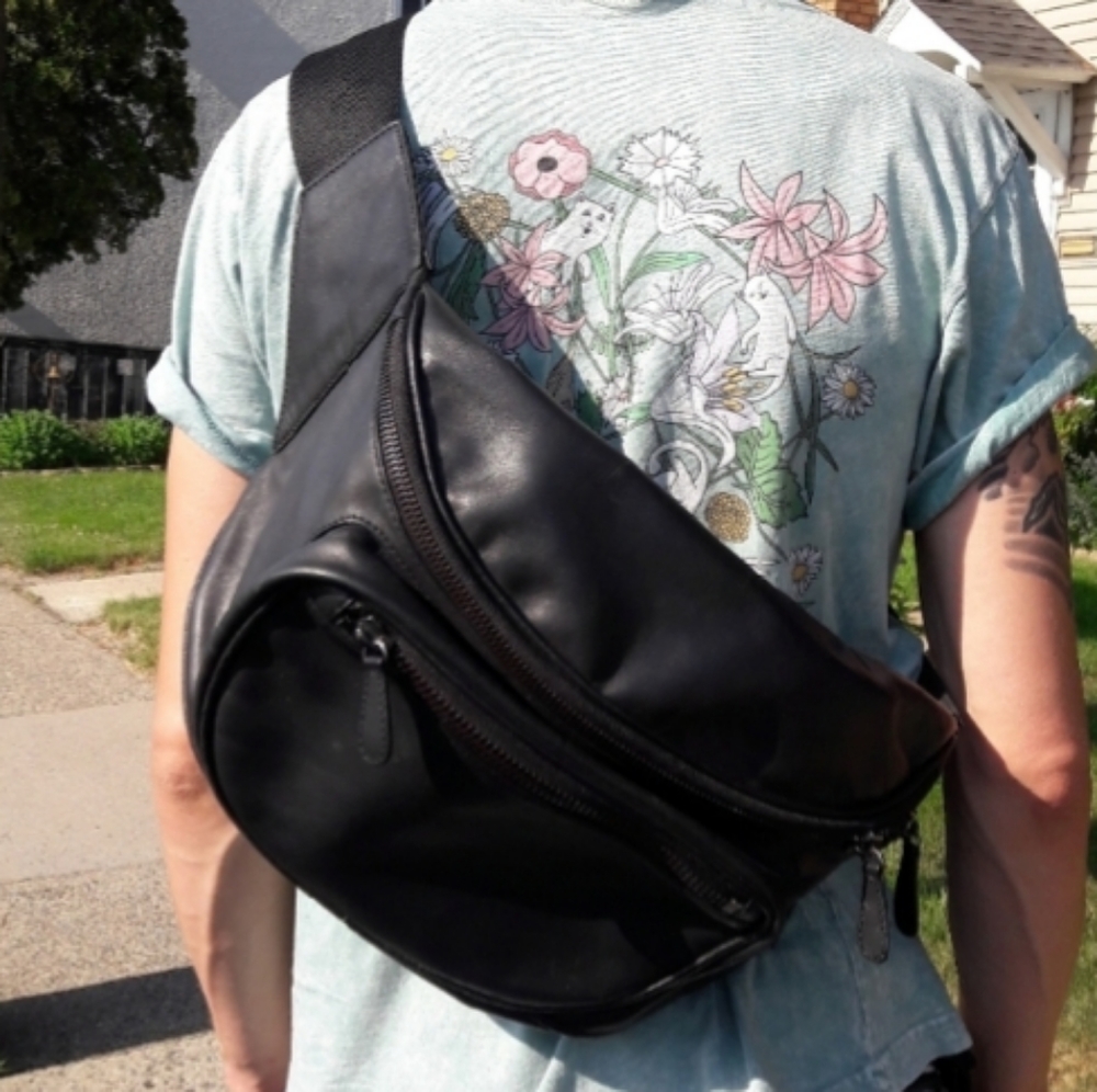 Crossbody Bike Bag ALL LEATHER Mason Martin Margiela Essential